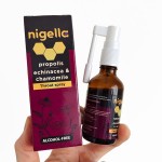 Спрей за гърло с ехинацея, лайка и прополис /без алкохол/ 'Nigella', 50 мл Спрей за гърло с ехинацея, лайка и прополис /без алкохол/ 'Nigella', 50 мл
